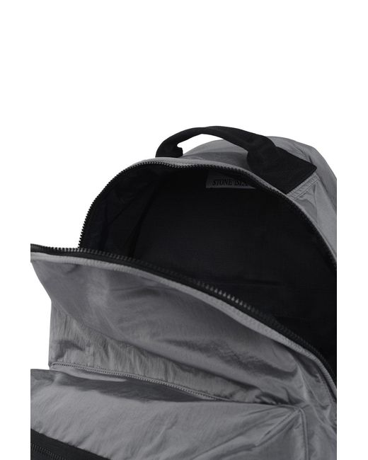 Stone Island Gray S0251 Nylon Backback for men