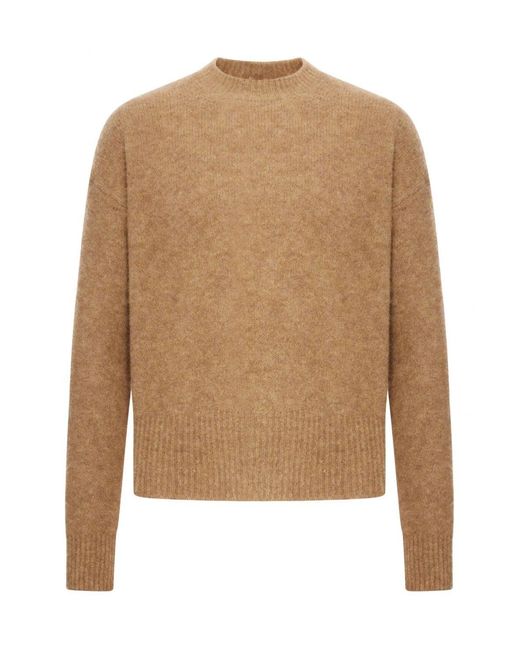 AMI Natural Ami Crewneck Sweater for men