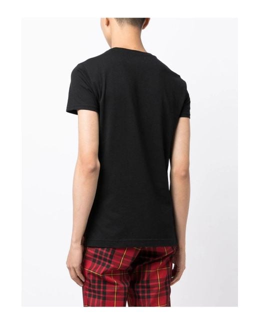 Vivienne Westwood Black Orb Peru Cotton T Shirt for men