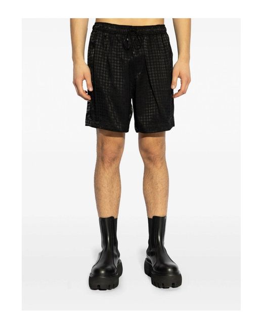 Amiri Black Ma Quad Jacquard Short for men