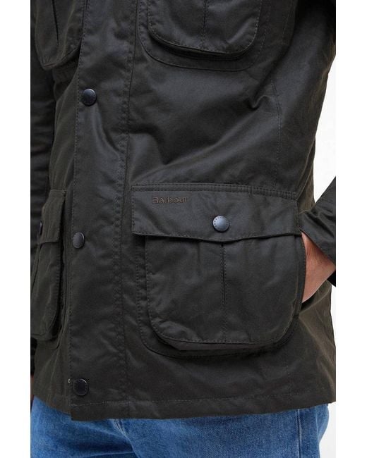 Barbour Black Corbridge Wax Jacket for men