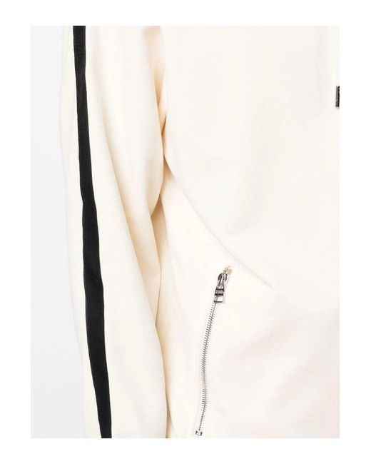 McQueen Natural Tape Detail Hooded Top for men