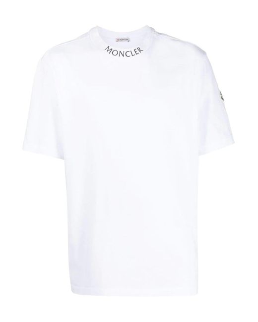 mens moncler t shirt white