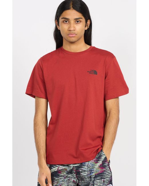T-shirt The North Face pour homme en coloris Red