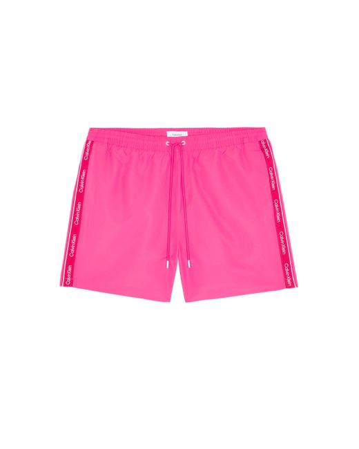 Short de bain Calvin Klein pour homme en coloris Pink