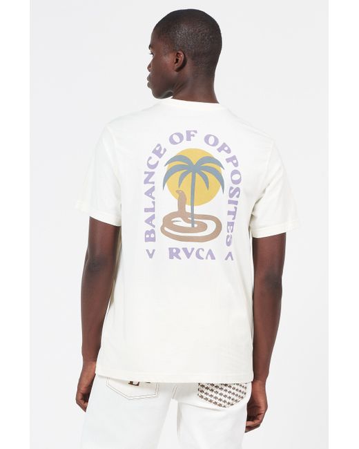 T-shirt RVCA pour homme en coloris White