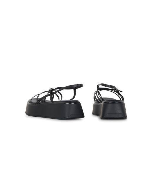 Sandales plates Vagabond en coloris Black