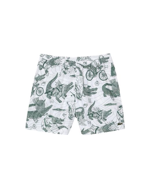 Short de bain Lacoste pour homme en coloris Multicolor