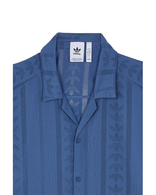 Chemise Adidas pour homme en coloris Blue