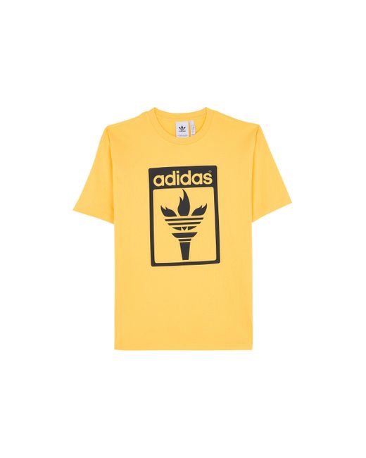 T-shirt Adidas pour homme en coloris Yellow