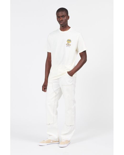 T-shirt RVCA pour homme en coloris White