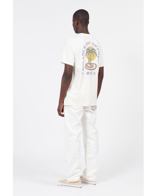 T-shirt RVCA pour homme en coloris White