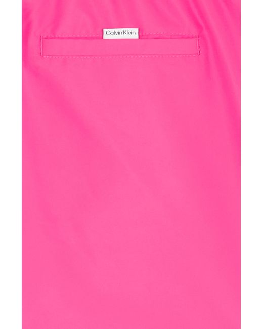 Short de bain Calvin Klein pour homme en coloris Pink