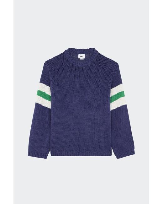 Pull Obey en coloris Blue