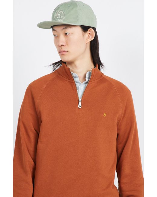 Sweatshirt Farah pour homme en coloris Orange