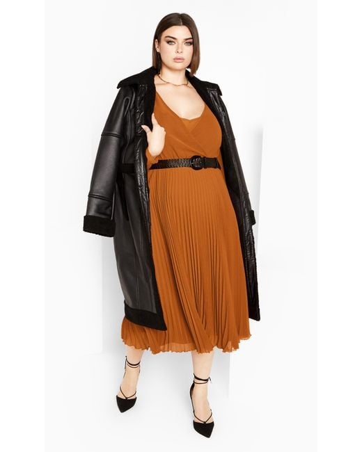city chic love pleat dress Love Pleat Border Dress