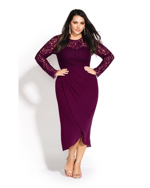 city chic black formal dress