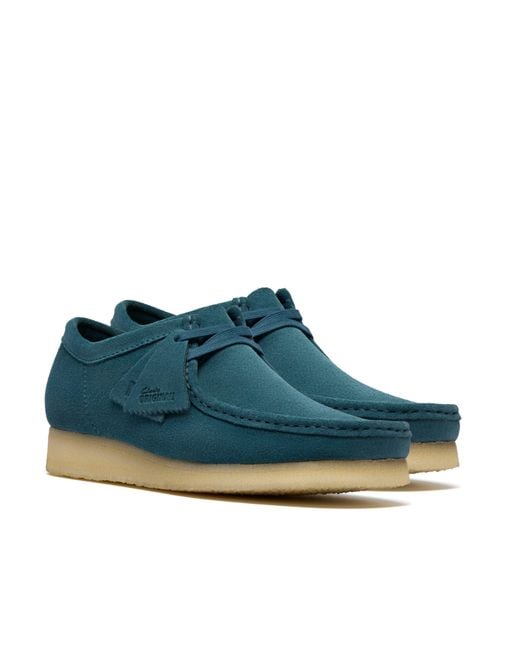 Clarks Blue Wallabee Standard Fit for men