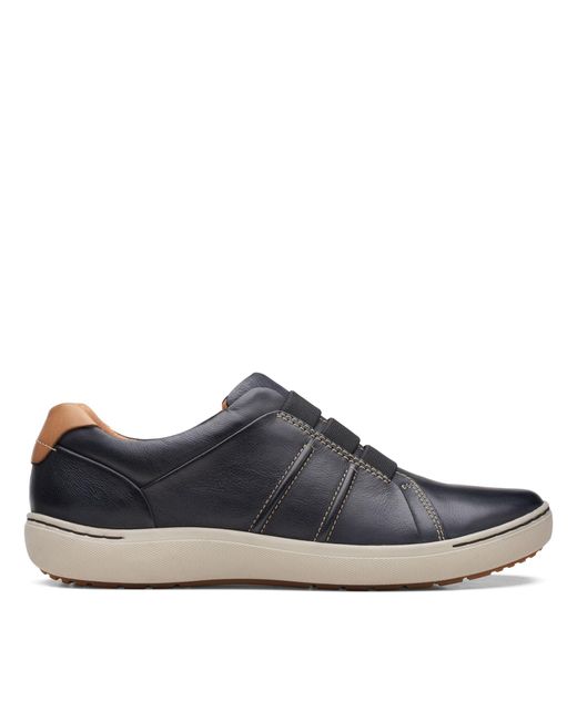 Clarks Leather Nalle Ease in Black Leather (Blue) | Lyst