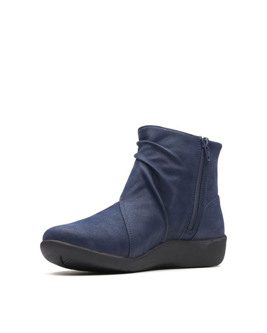 Clarks Sillian Tana Womens Ankle Boots in Blue - Lyst