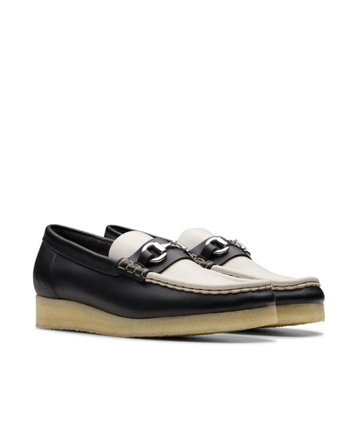 Clarks Black Wbloafer Hbit Blk/ Lea Shoes
