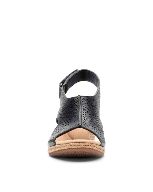 clarks lafley rosen espadrille wedge sandal