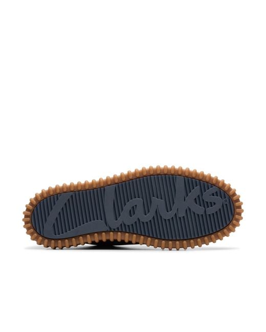 Clarks Blue S Torhill Lo Leather Navy Shoes 9 Uk