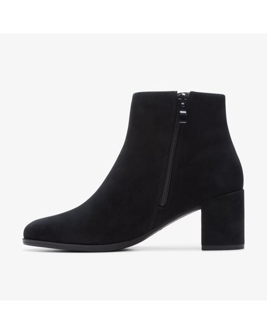 Clarks Black Freva 55 Zip