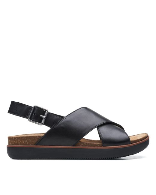 elayne cross black leather