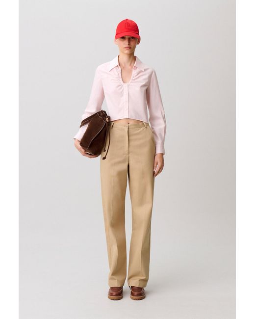 Claudie Pierlot Natural Cotton Poplin Shirt