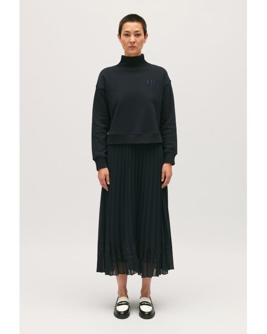 Claudie Pierlot Blue Teli Illusion Midi Dress