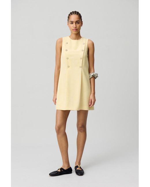 Claudie Pierlot Natural Tailliertes Kurzes Kleid