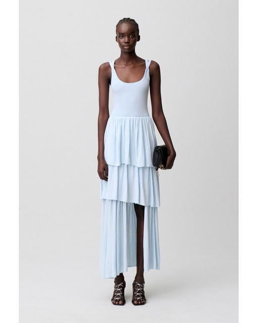 Claudie Pierlot White Long Knitted Dress