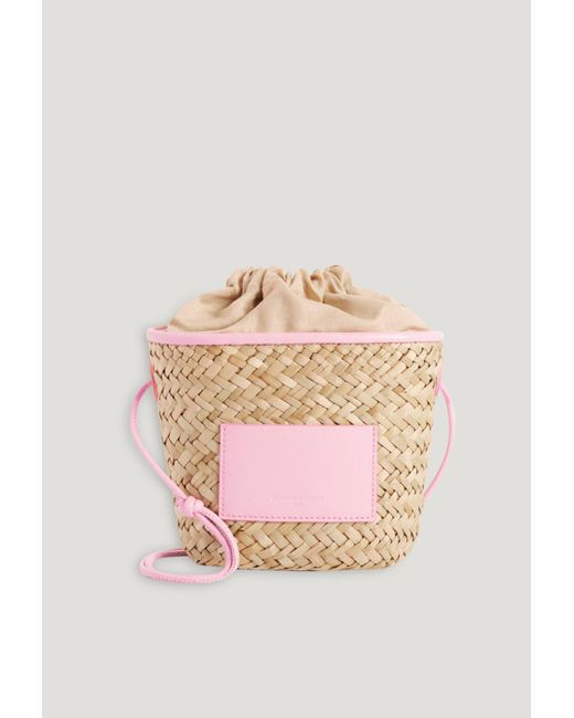 Petit Panier Paille Claudie Pierlot en coloris Pink