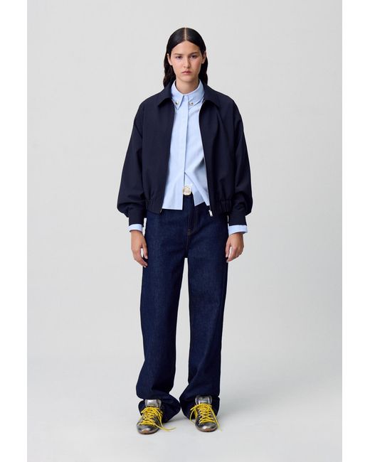 Claudie Pierlot Blue Boxy Fit Shirt