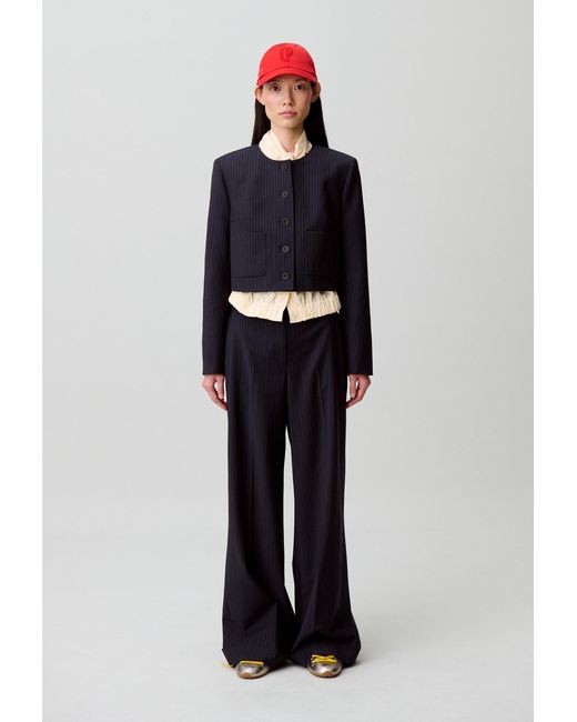 Claudie Pierlot Blue Short Tailored Jacket