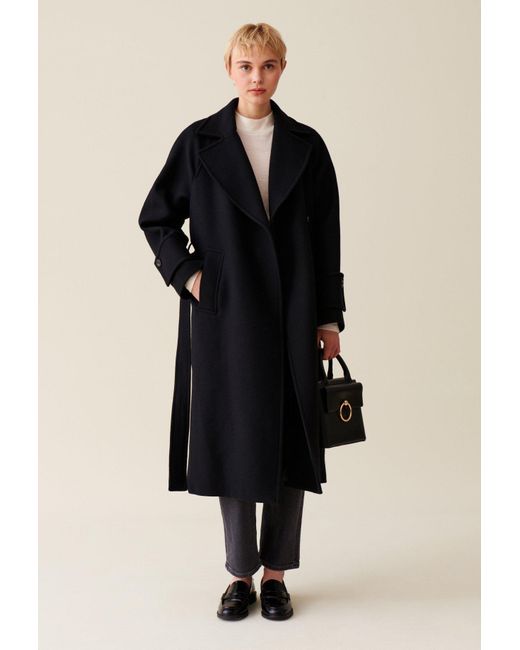 Manteau bleu marine claudie pierlot hotsell