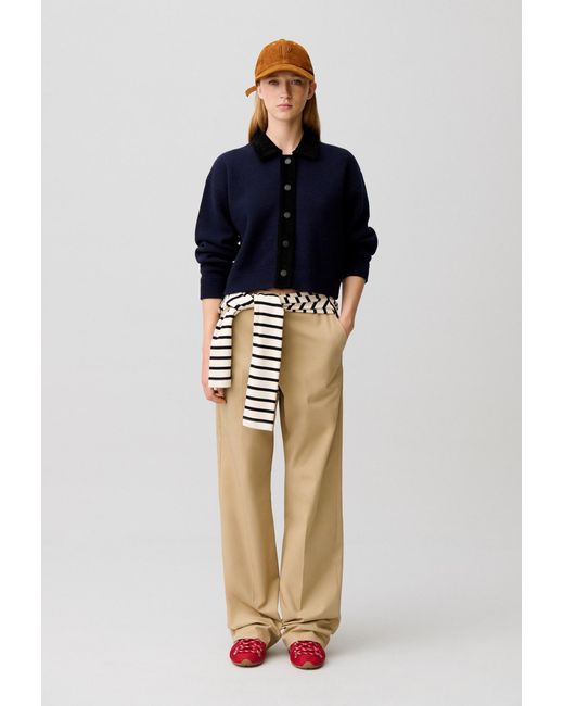Claudie Pierlot Blue Corduroy Cardigan