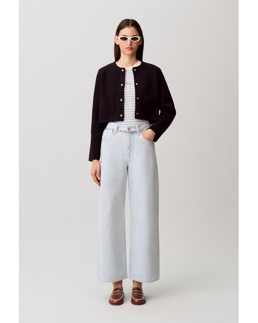 Claudie Pierlot White Washed Denim Jeans
