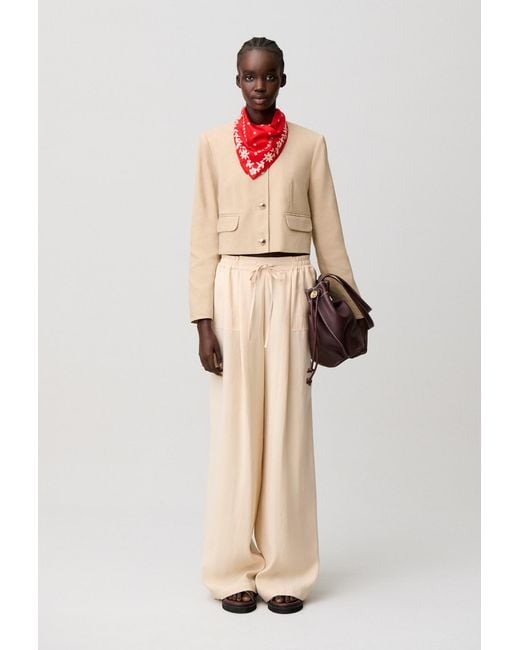 Claudie Pierlot Natural Straight Tailored Trousers