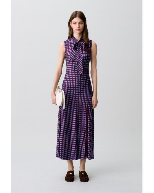 Claudie Pierlot Purple Flowy Lace Maxi Dress