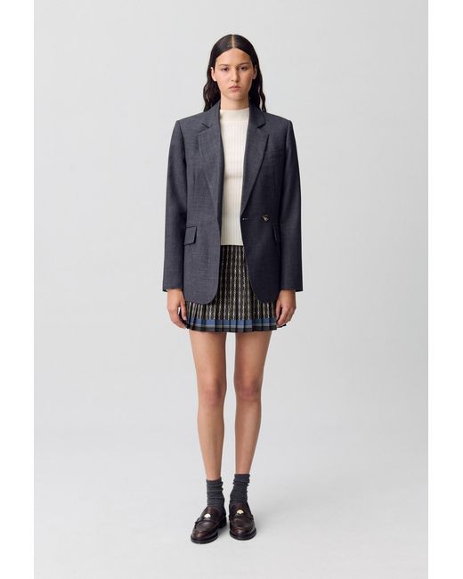Jupe Courte Plissée Claudie Pierlot en coloris Blue
