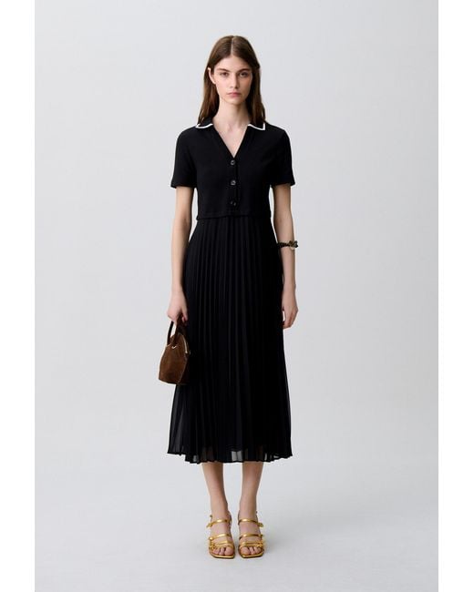 Claudie Pierlot Black Flowy Dress