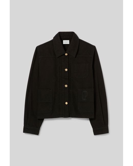 Claudie Pierlot Black Denim Worker Jacket