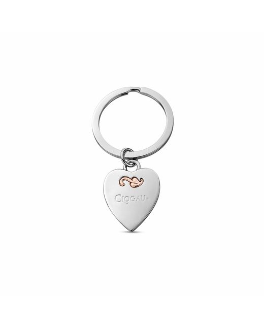 Clogau White Insignia Heart Keyring
