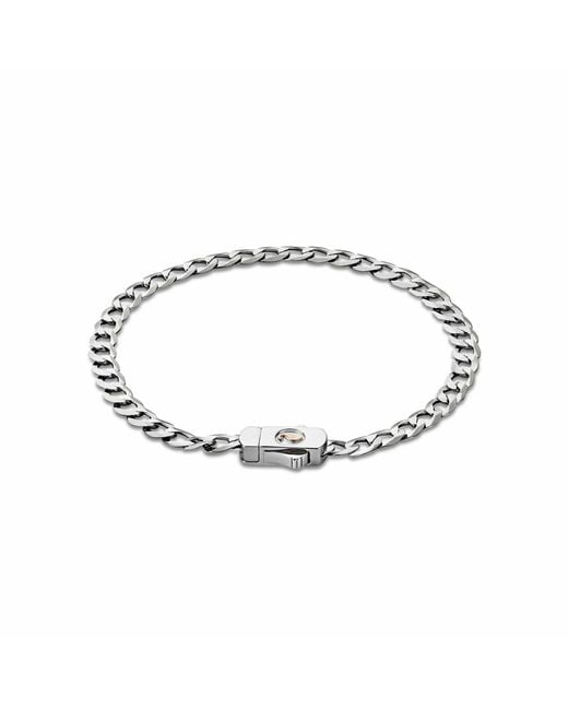 Clogau Metallic Insignia Sterling Curb Chain Bracelet for men