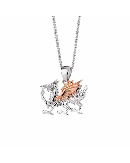 Clogau Metallic Royal Sterling Welsh Dragon Pendant