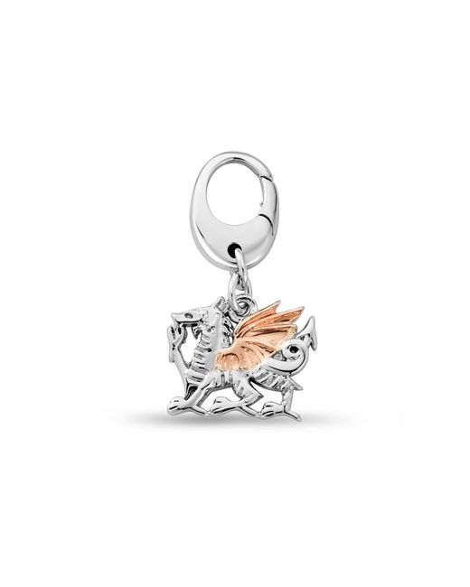 Clogau White Insignia Sterling Welsh Dragon Charm