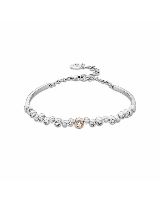 Clogau Metallic Celebration Sterling Banglet With Topaz