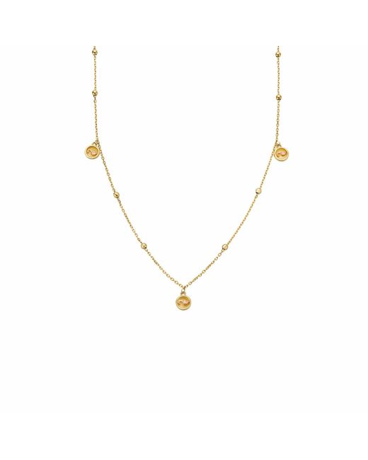Clogau Metallic Insignia 9Ct Solid Drop Necklace
